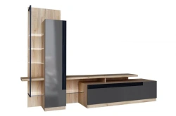 Cologne LD.674010.000 TV cabinet (Golden Oak/Antracite)