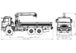 Flatbed truck without CMU, with CMU mod. 63201A on the chassis KAMAZ 43118-50,A5