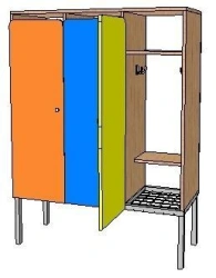 Clothes cabinet (1-5) sectional on metal frame FN.MDU.01.02.00.00.00.00.