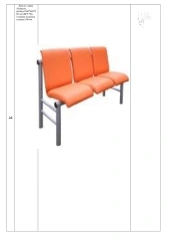 Armchair, brand "Karnak", size: 1560*460*860 mm (W*H*H), seat cushion thickness 100 mm