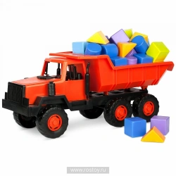 Toy Dump Truck Uralets with construction set