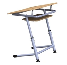 Single-seat adjustable desk, article number PL-OWE5-7