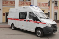 Emergency ambulances with petrol engine, type 2243D, cat. N1, mod. 22438D on the basis of GAZ vehicles, mod. A31R23, A31R