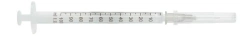 Single-use insulin syringe complete with needle 0,4 x 13 mm, sterile
