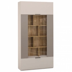 "SOHO" HB7-02.DS/DV, 2-door glass section (mocha) from the "SOHO" modular furniture set