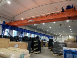 Two-girder overhead travelling crane of general industrial design, model KMOD-T-Q-L-H