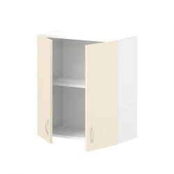 Hinged cupboard with two doors