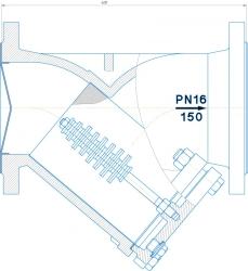 Magnetic flange filter DN 150