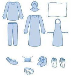 Medical clothing set for HIV-infected persons disposable non-sterile ZMT 9398.007.11 K