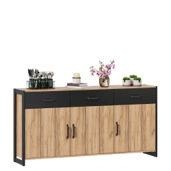 Techno LD.678220.000 Combination cabinet (Oak Kraft white/Grey slate )