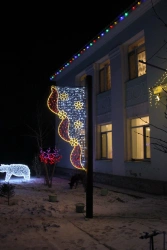 LED console (LED panel) "Lambriken" - decorative street lamp on brackets (modifications 220V, 24V, 12