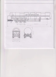 Semi-trailers-tankers PPTST-SPG-3, type ?3, modification 96833-0000010-08 ( with pump). Aggregate AGOS-3-GT7-00.00.000-01 or axi
