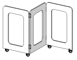 Wooden furniture for preschools: Mobile screen "Hospital"