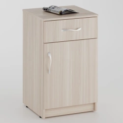 Stationary cabinet 1 drawer, 1 door with shelf