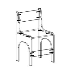 Wooden frame chair