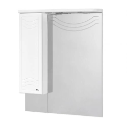 Mirror cabinet Aquaton Domus 95 left white 1A001002DO01L1.A001.0.02D.O01.L