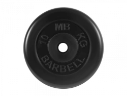 MB-PltB31-10 Rubber disc "Standard", black, 31 mm, 10 kg