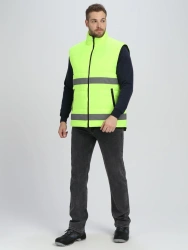 Insulated waistcoat Spektr SOP, lemon, art.87489117
