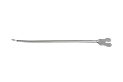 Surgical probe grooved curved, length 140 mm