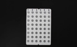 Non-sterile plate for PCR-diagnostics according to TU 32.50.50-011-48072026-2022, variants of execution: PCR plate for 48 wells