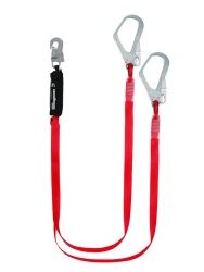 Double non-adjustable belt sling with shock absorber "aA22", item number vnt aA22