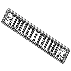 Lens for LED luminaires AMT-HB-236x70-3030(66)-30