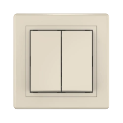 CADUCEUS ALING PRESTIGE Flush-mounted two-way switch 10AX, 250V~, beige, article number 6072.999