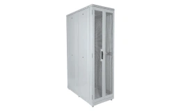 Telecommunication floor standing server 19", ??-??-?-?? front, rear doors perforated SSD