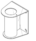 Base for installation on vertical surface art. no. VIV02