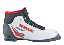 TREK Soul IR ski boots (silver, logo red)