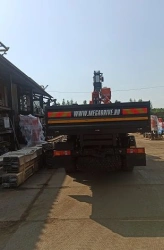 Special purpose vehicle with hydraulic loading crane of MKMA type on the base of URAL 4320 and its modifications U0K07N-UG