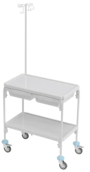 Medical instrumental trolley TI-2-VSh-01-"KRONT" according to TU 9451-005-11769436-2002 in delivery variant TI-2-VSh-01-"KRONT"-
