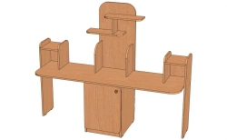 Shelving unit "Creative Corner-2". Model: UT-2