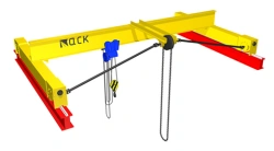 Single girder manual overhead travelling bridge crane