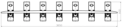 Counter rail of SP850 profile with complete set of pads with stop and fastenings (for SP t. R65 m. 1/9 av. 2434, 2766) project ?