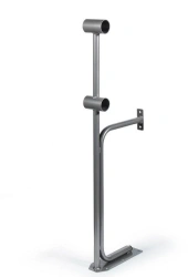 Two-level ballet (choreographic) barre stand (Silver "Brilliant") Model No.4