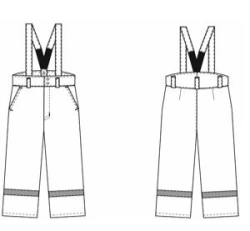 Men's trousers for protection against low temperatures