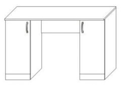 Desk with drawer for trade enterprises