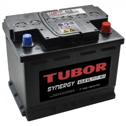 Accumulator battery starter lead-acid TUBOR SYNERGY 6ST-63.0 VL kamina