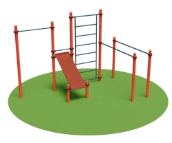 Outdoor sports complex Tourniquet, bars, buffet wall and press bench