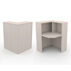 Reception desk corner Model: SR-2 of "Edelwood" trade mark