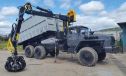 Metal carrier truck with CMU 6377R4 on chassis Ural 4320-1951-60, Ural 4320-1951-62, Ural 4320-1951-70, Ural 4320-1951-72, Ural
