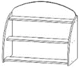 Shelf for exhibition of children's works, Art. SPO Lep-01