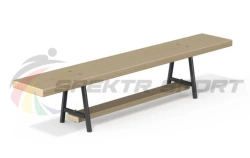 Gymnastics bench 2000 mm \2 metal legs (not adjustable)