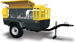 Diesel driven compressor station PKSD-5,25P U1 series (piston) on wheeled chassis
