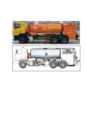 Aerodrome refuelling tankers - ATZ (with the right to drive on public roads) with a capacity of up to 13000 litres.