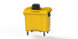 Mobile waste bin 1100l Art.29.C19.H (20.807.1.20.PE; 21.056.20.PE.O)