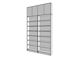 Two-section shelf unit/ST-10