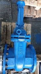 Steel wedge gate valve with sliding spindle under drive RN 2,5 MPa DN 250