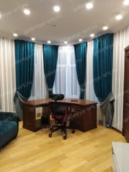 Satin drapery for large rooms